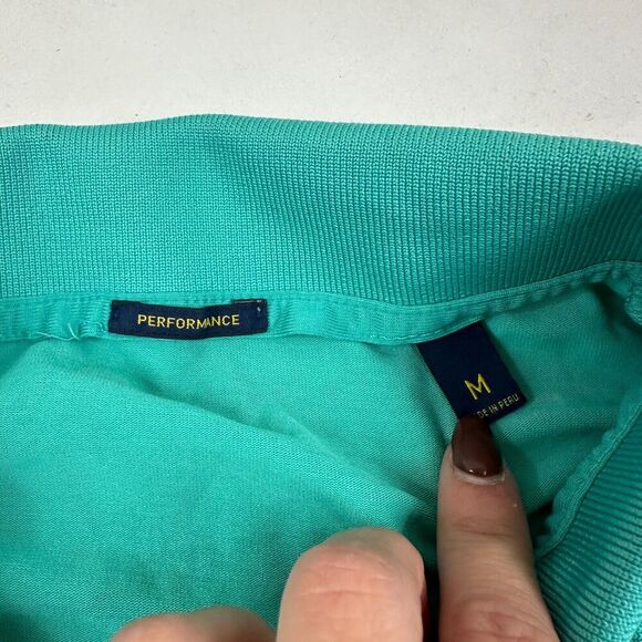 Polo Golf Ralph Lauren Teal Performance Pima Cotton Polo Shirt S/S Stretch Sz M - Picture 5 of 10
